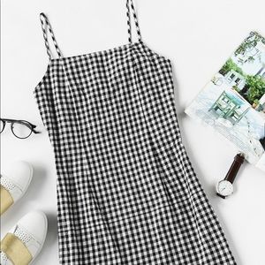 Gingham plaid dress